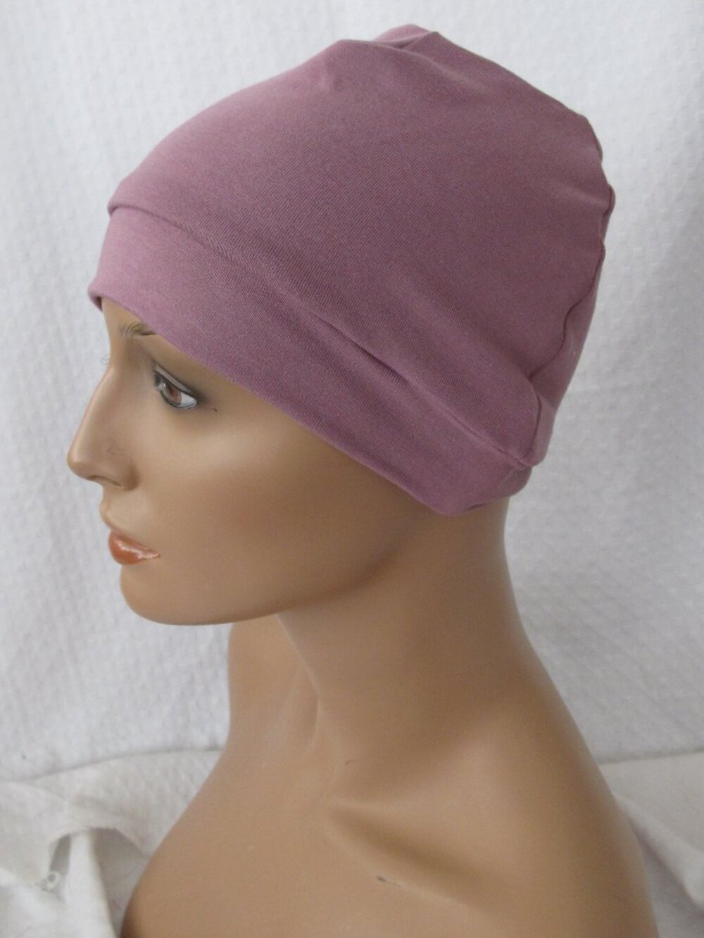 Handmade Purple Messy Bun/Ponytail Hat